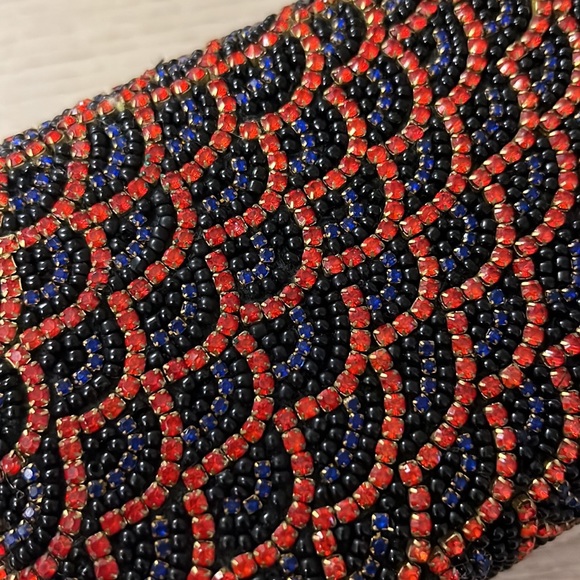 Zara rhinestone beaded clutch - Picture 7 of 8